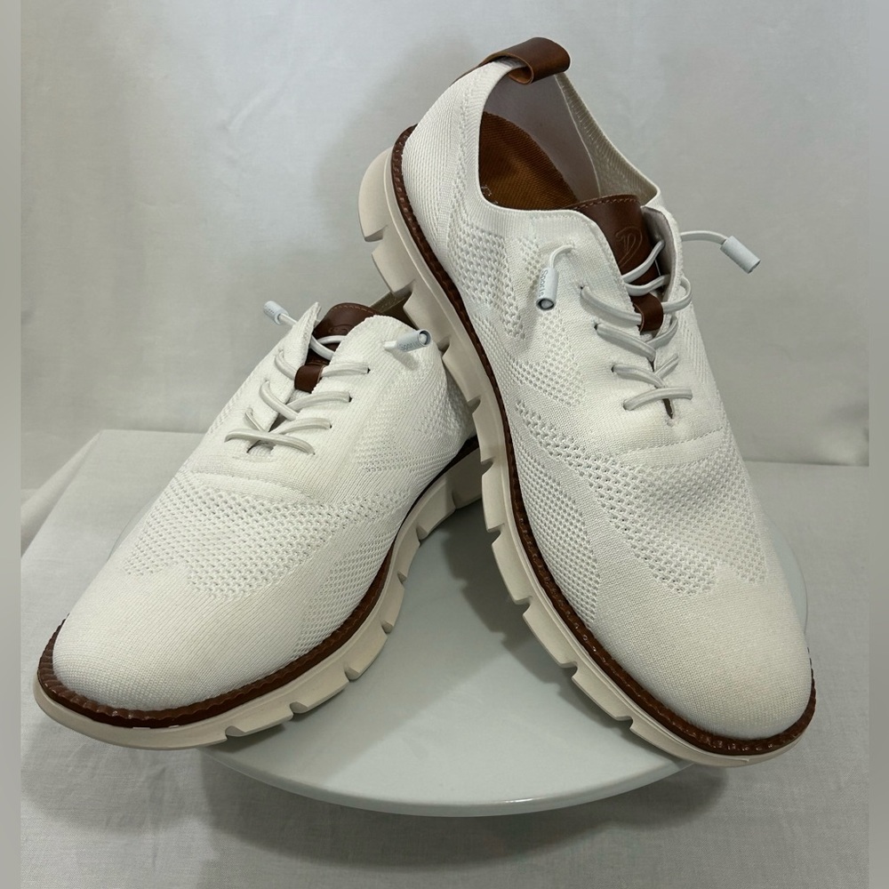 Leisure - White Knit Men's Sneakers